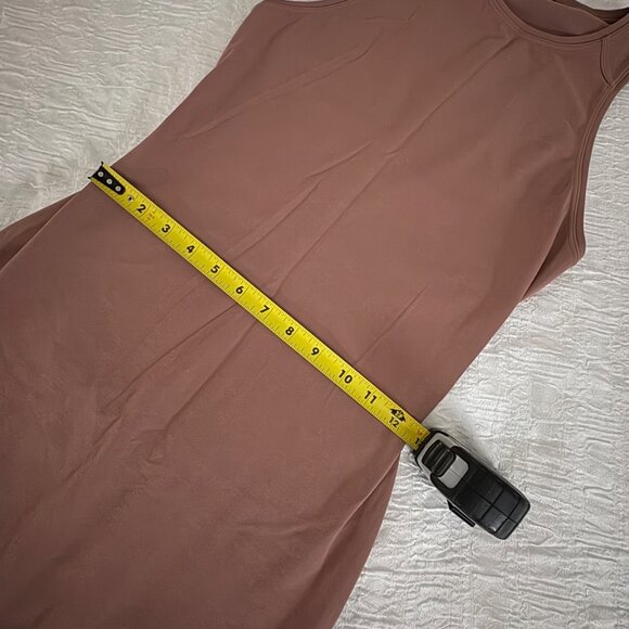 Like New Lululemon Get Going Midi Dress Red Dust Nulu Racerback Tank Size 4 S - Picture 11 of 15